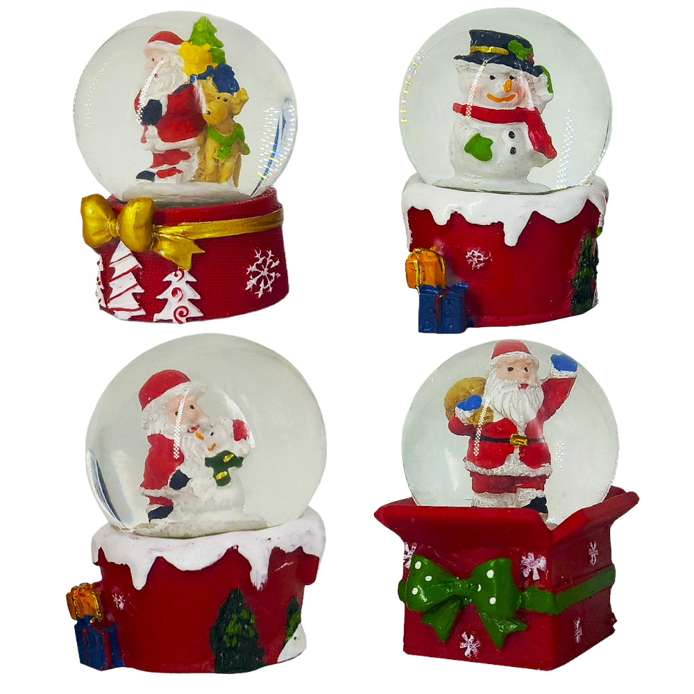 ФИГУРКА СУВЕНИРНАЯ, DARLENS «СНЕГОВИК И ДЕД МОРОЗ», СТЕКЛО, 60 ММ, АССОРТИ, D38663