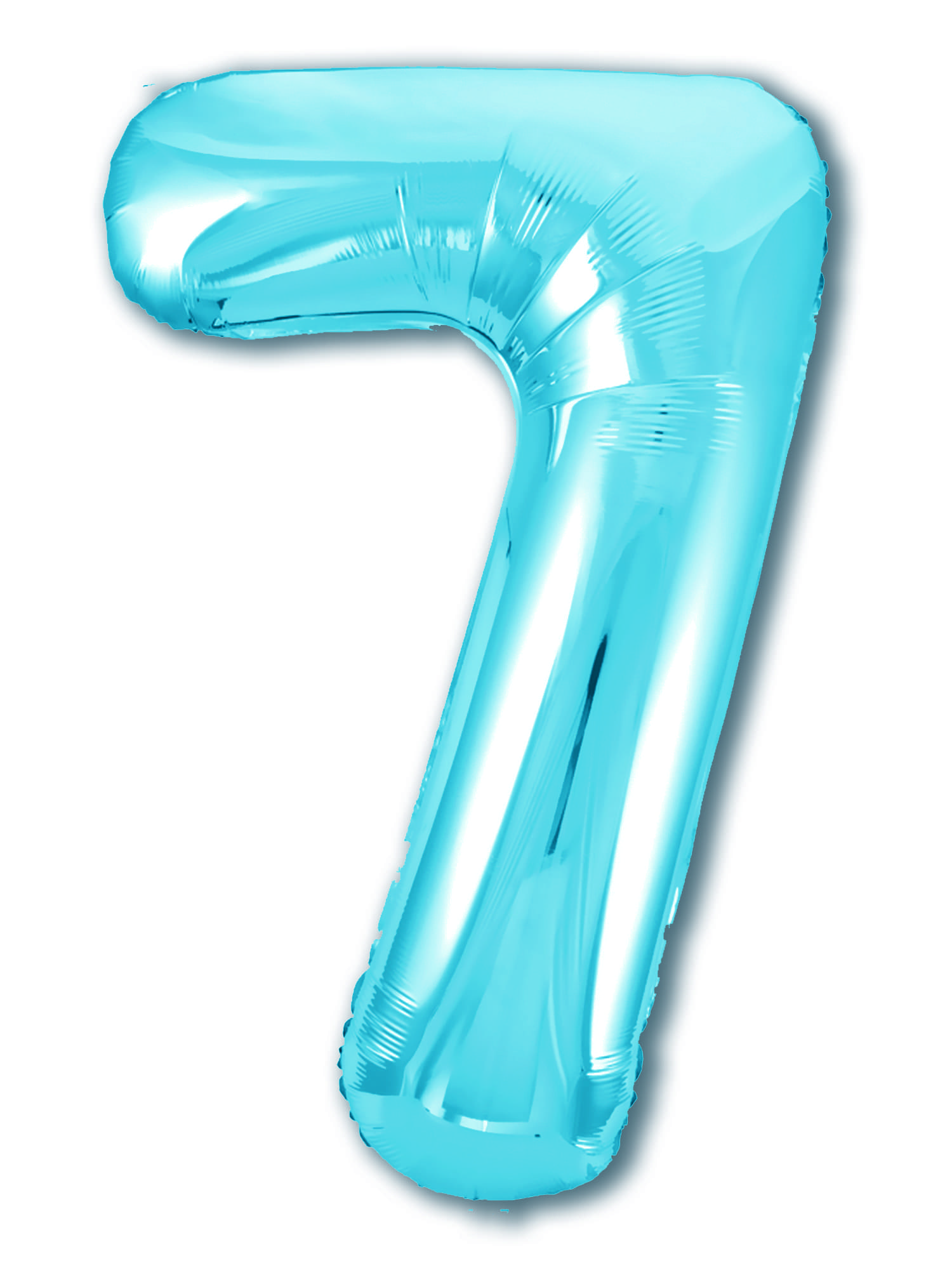 Шар фольга Agura Slim, цифра 7 'Голубая', 40', индивид. уп., европодвес, 755327