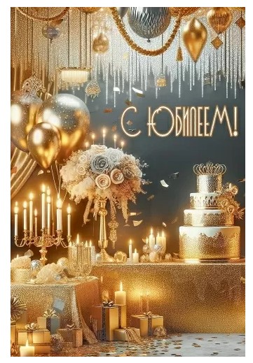 Открытка С Юбилеем, 5.0001240