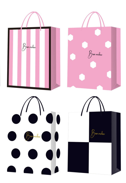 Пакет подарочный, BEST WISHES, 26х10х32 мм, AR-6157