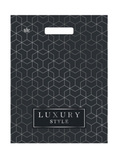 Пакет ПЭ с вырубной ручкой 31х40+6см (30) (Стиль лакшери), ВУР55254