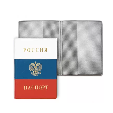 Обложка для паспорта, Россия, 188х134 мм, ПВХ, 2203.Ф;230491