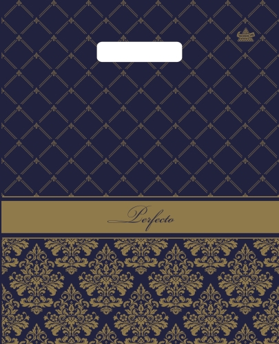 Пакет ПЭ с вырубной ручкой 37х30+3см (х25) (Перфекто вензель), ВУР36444