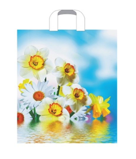 Пакет ПЭ с петлевой ручкой 38х42+3см (37) ПНД (Цветочная история) Артпласт, ПТЛ51964