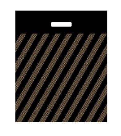Пакет ПЭ с вырубной ручкой 40х48 см (х45) (Полоса) ламинированный Тико (х50;500) ВУР37538