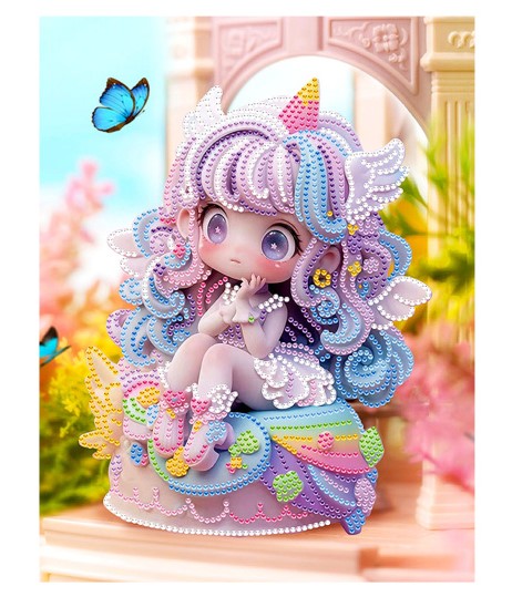 Алмазная мозайка ЗЕФИРКА, деревянный подрамник, холст 23х30 М-12126