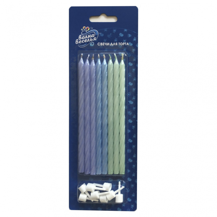 Свечи Светлый микс, Перламутр, 12 см, 8 шт.802708