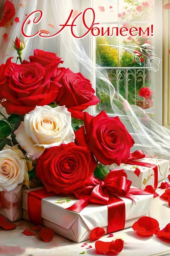 Открытка, А5, С Юбилеем, 50002326