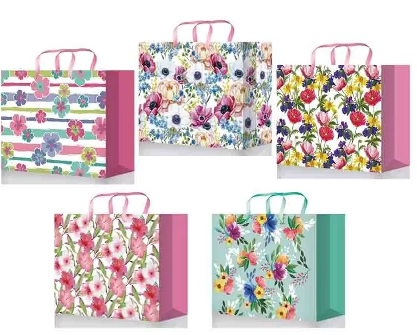 Пакет подарочный ламинированный ,327х264х136 ,  mix LH premium , LH808;LH821;807;818;822;824;825