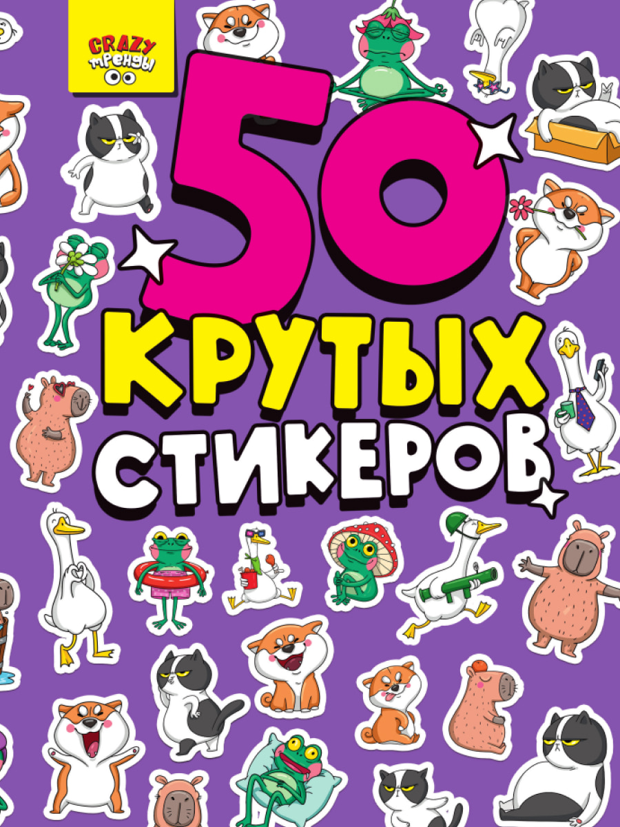 Стикербук А5 Crazy тренды 4 листов, 079163