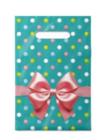 Пакет ПЭ с вырубной неусиленной ручкой 20x30смсм (30) (Монпансье), ВНР63400