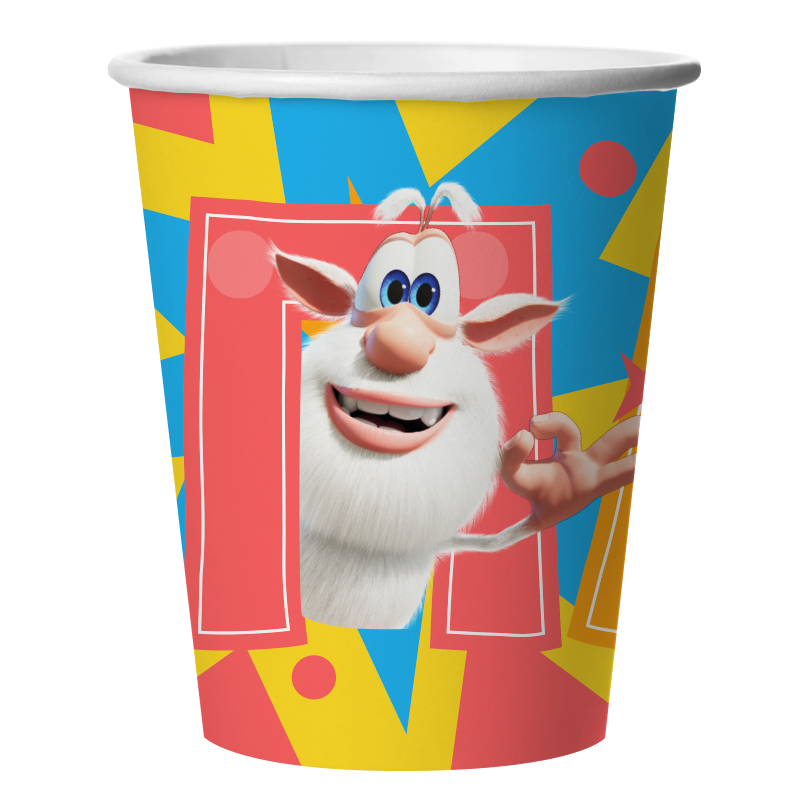 Набор стаканов бумажных , 'Буба', 250 мл , (6 шт;уп), 501906