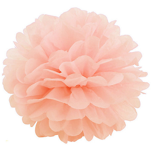 Помпон бумажный маленький 'Персиковый', 6095
