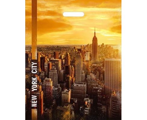 Пакет ПЭ с вырубной ручкой 40х50+6см (80) (Башни), ВУР43632