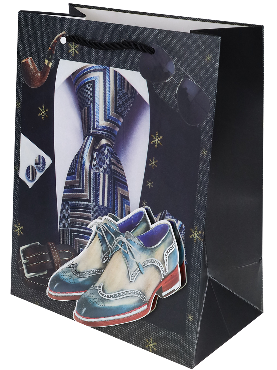 Пакет подарочный 30х41.5х12 см, (XL), Модный набор, 210 г, ППК-3607