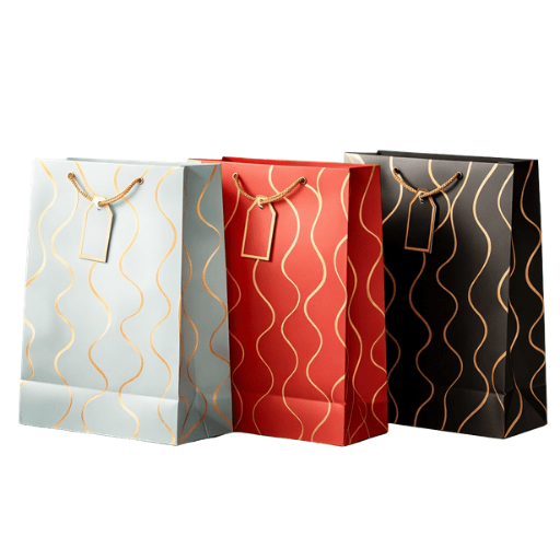 Пакет бумажный подарочный 30х42х12 см, дизайн ассорти, 1963L