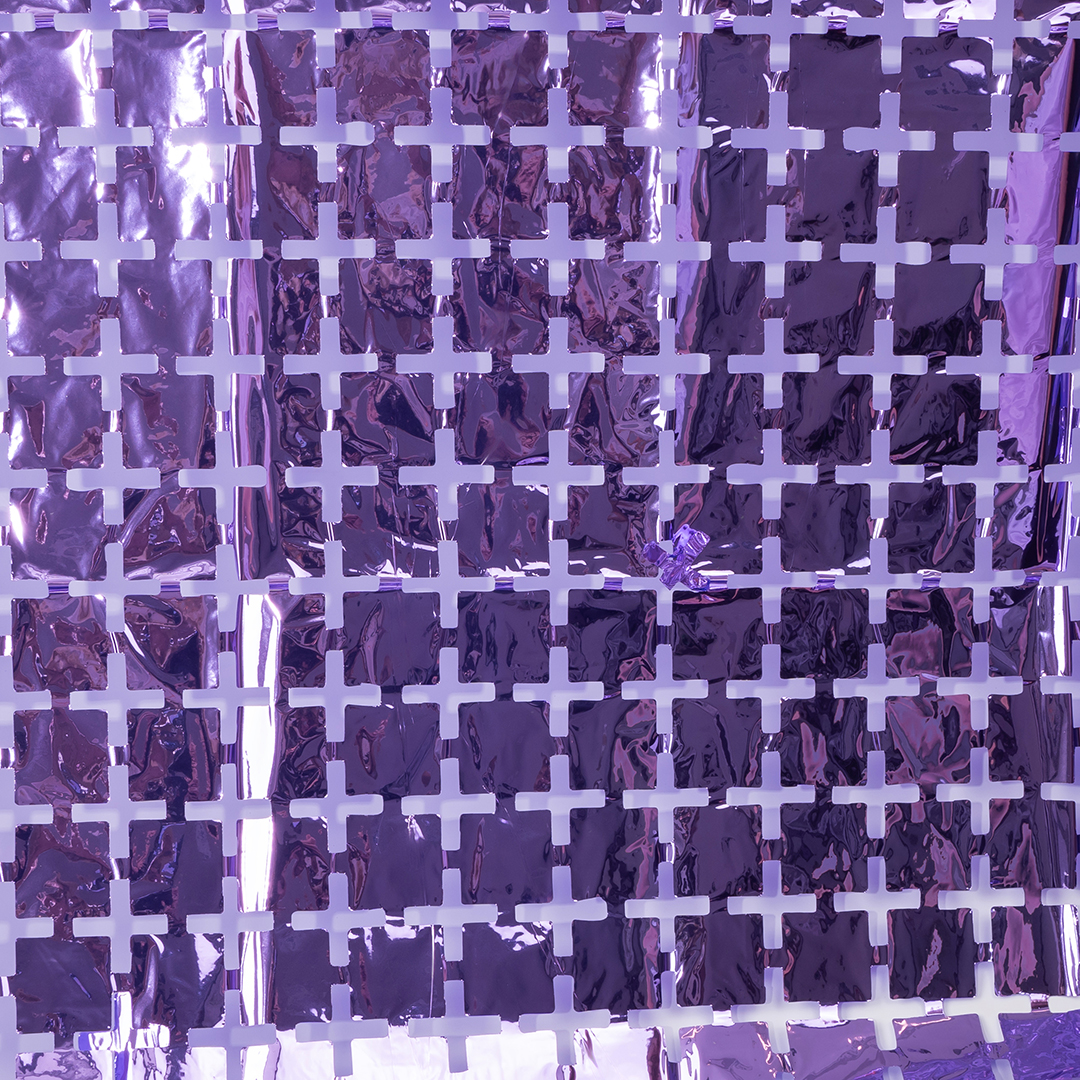 Занавес Мозаика, Сиреневый, Металлик, 100х200 см, 1 шт., 6014436