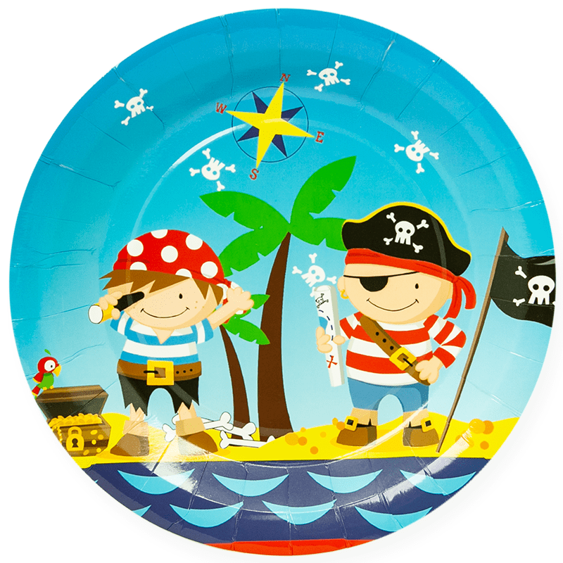 Набор тарелок бумажных 'Пираты', 6 шт.;уп. 18 см., 6225050