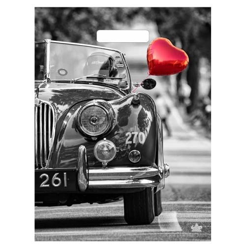 Пакет ПЭ с вырубной ручкой 31х40+6см (х50) (Раритет) Глянцевый Тико, ВУР61496