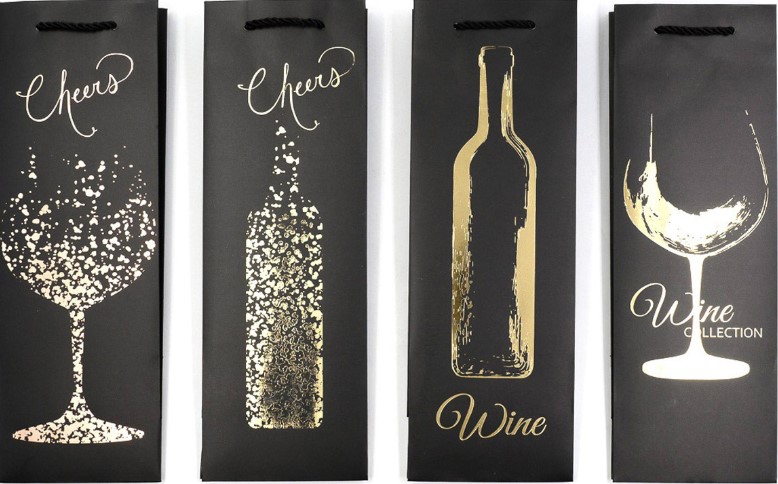 Пакет бутылочный КОЛЛЕКЦИЯ, 12х9х35 см, JD-9311