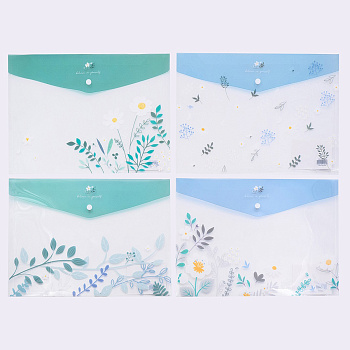 Папка на кнопке пласт. А4 SUMMER РОМАШКА, JL-D0004