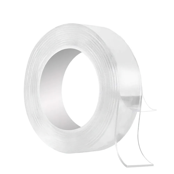 Клейкая нано-лента (15 мм х 1 мм х 3 м), акриловая , двухсторонняя, многоразовая, 6015361