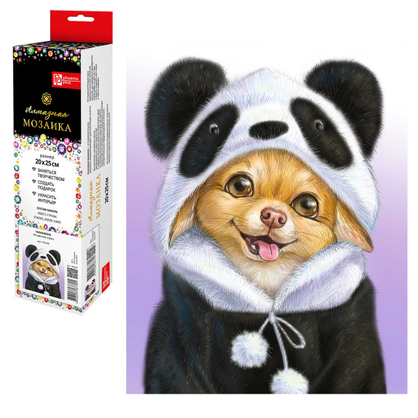 Алмазная мозаика ЧИХУАХУА, 20~25 см, 18 цветов страз, 65542