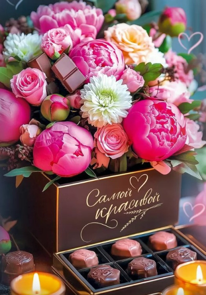 Открытка Самой красивой, 50001996