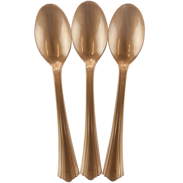 Ложки, Матовое золото, 17 см, 10 шт, 6231235