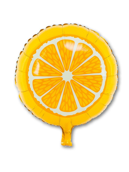 Шар фольгированный 'Апельсин' 18 см , Ф86