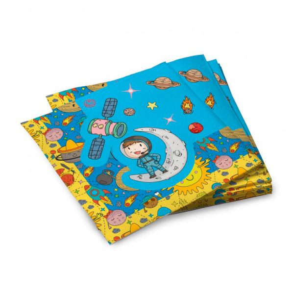 Набор салфеток 'Космонавты', 33 см (20 шт;уп), 297194