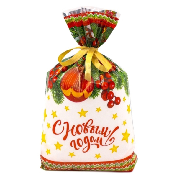 Пакет ПП металлизированный 'Новогодние шары', 250х400 мм, 25 мкм, 15020203