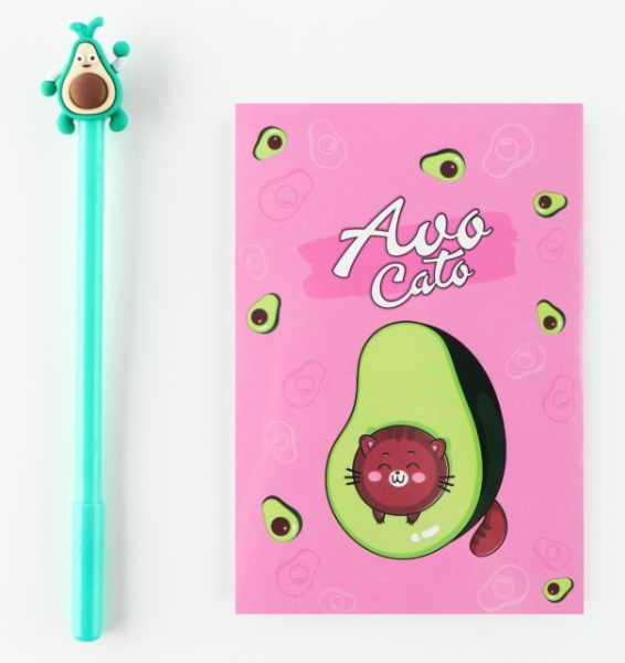 Подарочный набор для девочки 'Авокадо' сумка, ручка, блокнот, цвет розовый, 7364935