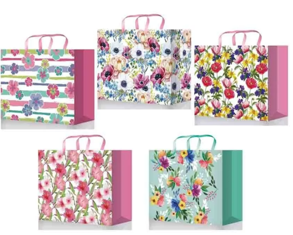 Пакет подарочный ламинированный ,327х264х136 ,  mix LH premium , LH808;LH821;807;818;822;824;825