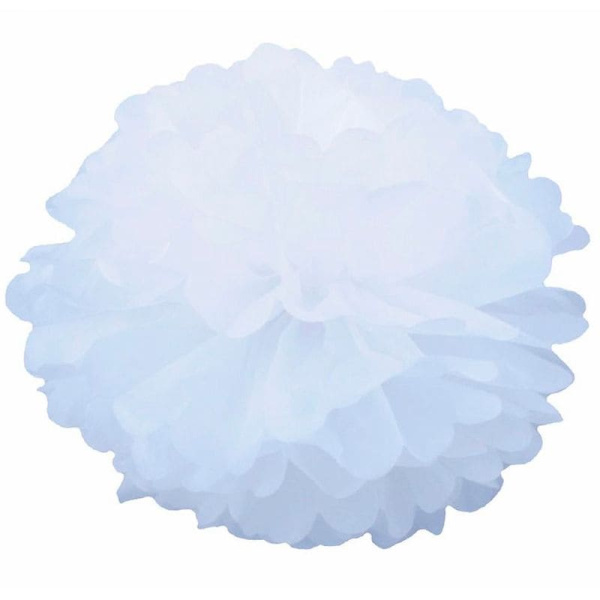 Декоративное украшение 'Помпон', 40см, 1шт, белый, 1706029