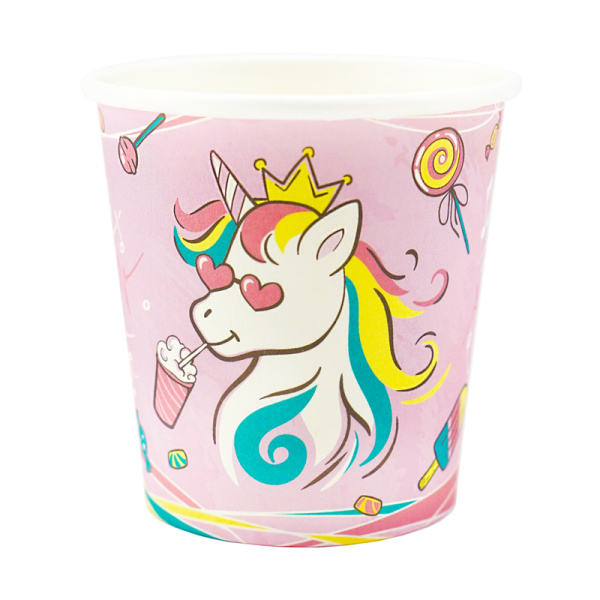 Набор стаканов бумажных , 'Единорог', 190 мл , (6 шт;уп), 702038