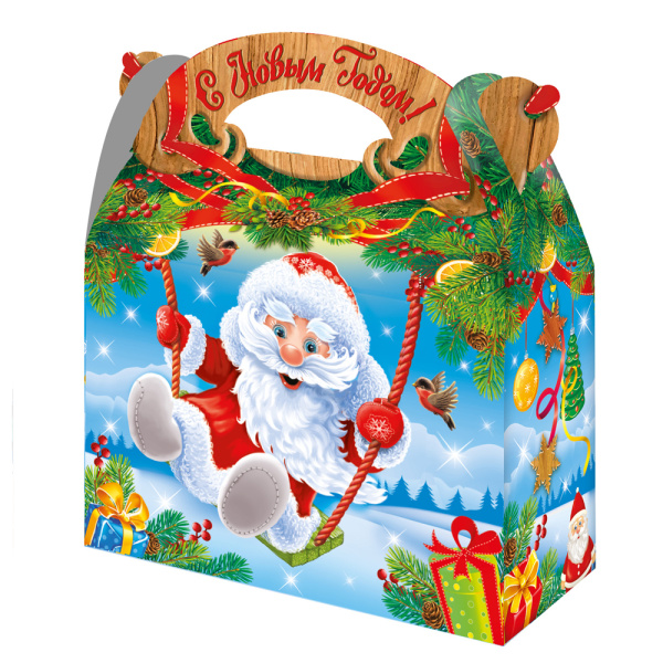 Новогодняя упаковка 'Скоро-скоро НГ', 1500 гр, картонная подарочная, 15010596