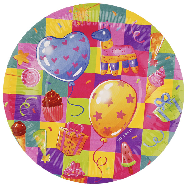 Набор тарелок 7';18 см, Яркий праздник, (6 шт;уп), 77525