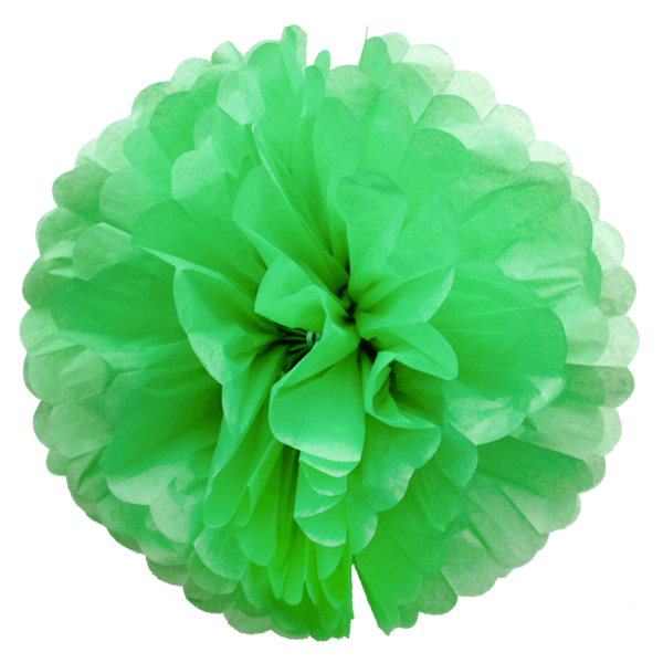 Помпон бумажный средний 'Зеленый', 5678