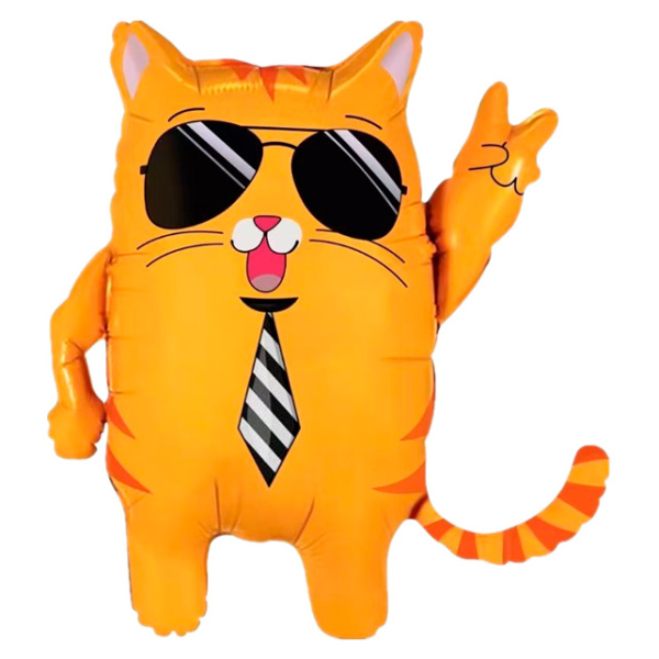 Шар фольгированный, 25', Крутой Кот, (1 шт), 190691