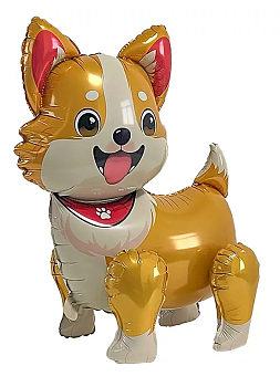 Шар (26''/66 см) Фигура 3D, Милый корги, 1 шт. в уп. 26328