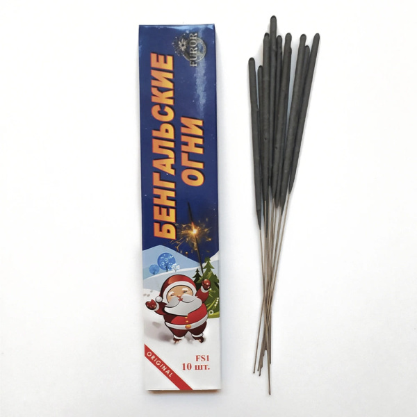 Бенгальские огни, 17 см, (10 шт;уп), AF1;FS-1