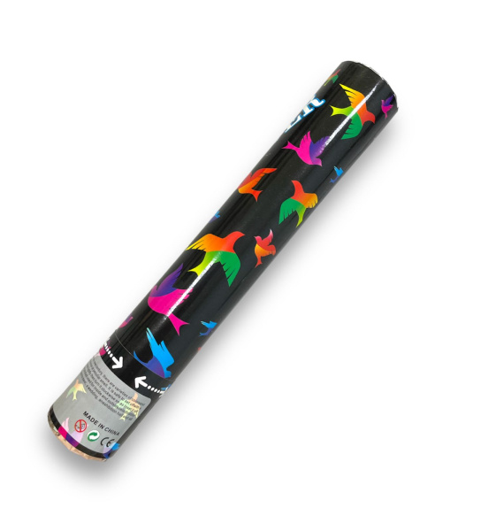 Хлопушка 'Птички', бумага, 30 см., 8234