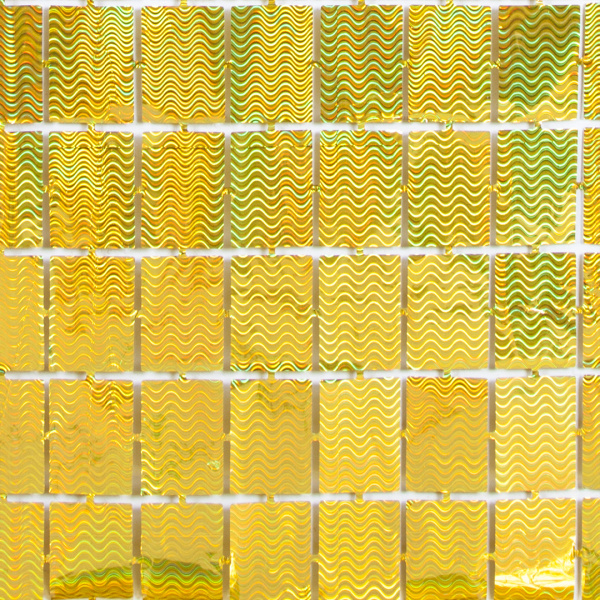 Занавес Прямоугольники, Золото, Голография, 100~200 см, 1 шт., 6014430