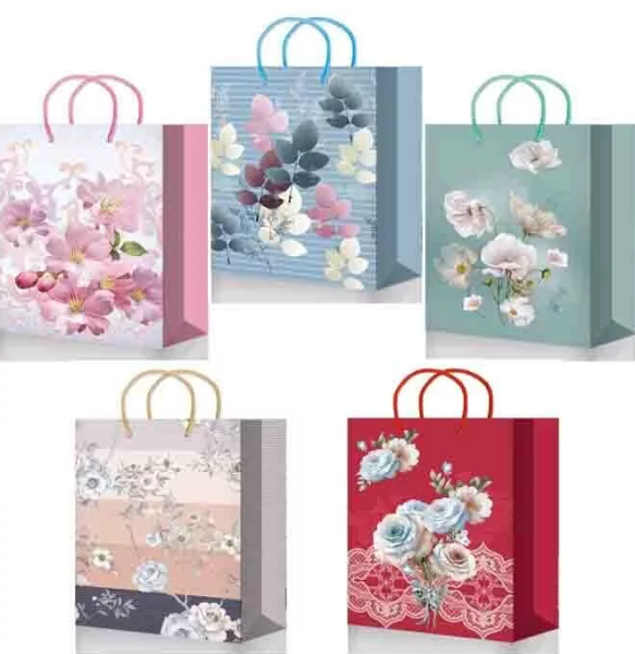 Пакет подарочный ламинированный , 220х310х100 , mix ML, ML754;ML731;759;747;772;769