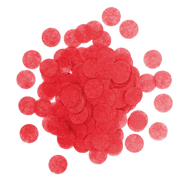 Конфетти тишью Круг, Красный, 1 см, 7 гр.