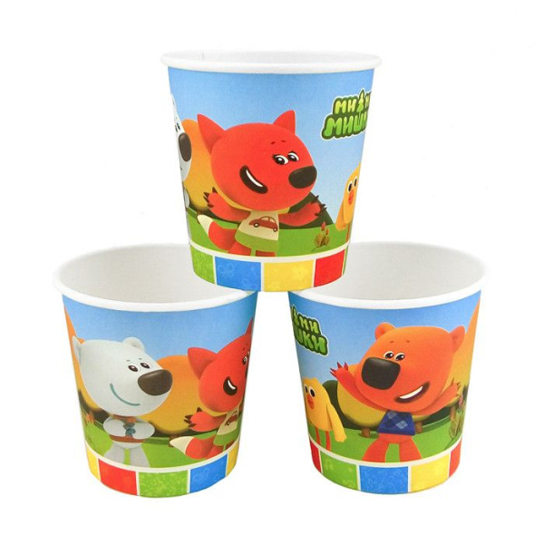 Набор стаканов бумажных , 'Ми-Ми-Мишки', 250 мл , (6 шт;уп), 702009