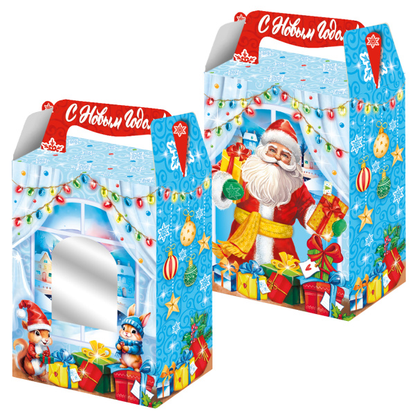 Новогодняя упаковка 'Дед Мороз', 1000 г , 140х80х195 (235) мм, 15010585