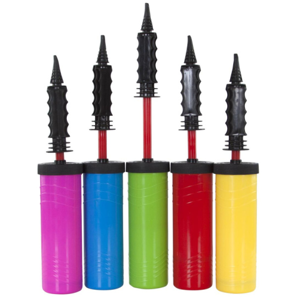 Насос ручной , двухходовой , яркий цвет , 30 см , ассорти цвета, HT102