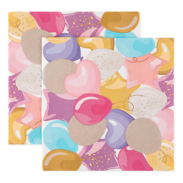 Салфетки Шарики 33х33 см, (20 шт;уп), 6015043